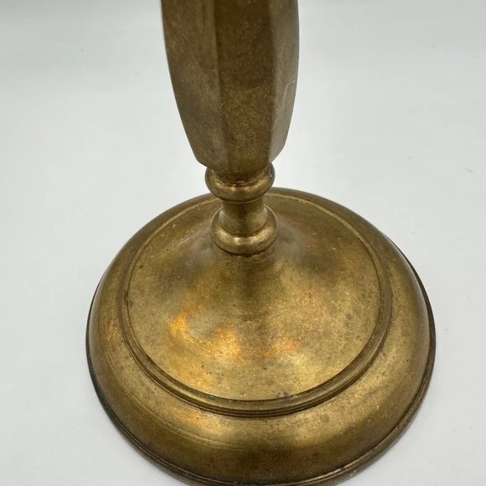 Antique Brass Candelabra 3 Arm Taper Candle‎ Holder Ornate Tabletop Decor